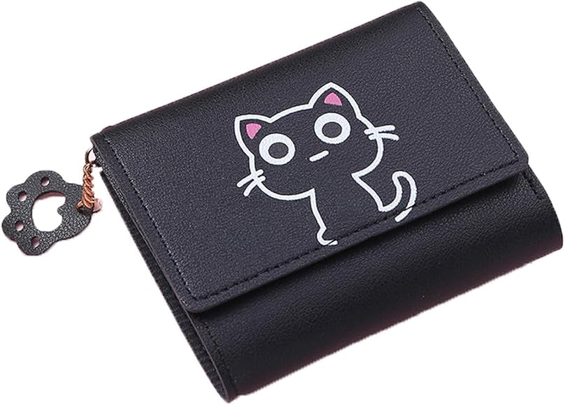 Monedero negro gatuno