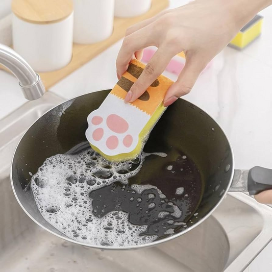 Sponge for scrubbing dishes