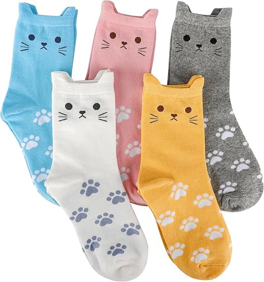 pack 5 calcetines gatunos