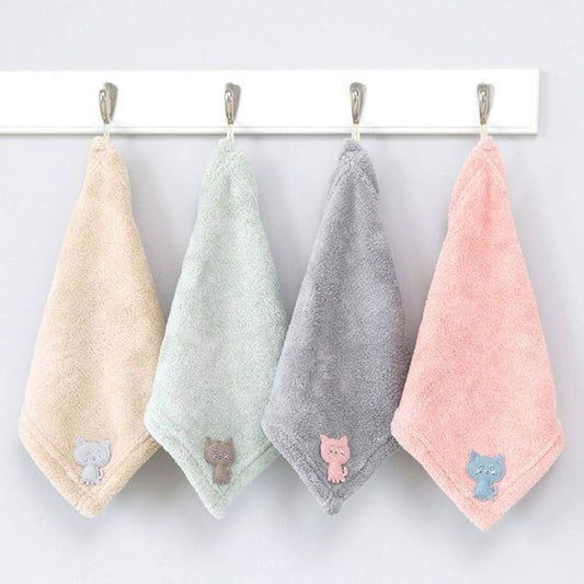 Cat hand towel